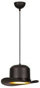 Czarna lampa wisząca z metalowym kloszem ø 30 cm Sivani – Opviq lights