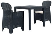 Zestaw szarych mebli ogrodowych E5-K68