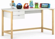 Białe małe biurko dla dziecka z szufladami Z2-F19