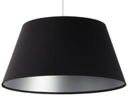 Czarna satynowa lampa wisząca dzwon - S407 D4-K40