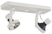 Designerski reflektor sufitowy biały GU10 70mm 2-punktowy regulowany - Vo
