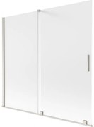 Mexen Velar parawan nawannowy 2-skrzydłowy rozsuwany 170 x 150 cm, szron, nikiel szczotkowany - 896-170-000-31-97