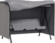 Outsunny Pokrowiec na huśtawkę ogrodową, odporny na rozdarcia, odporny na warunki atmosferyczne, System Tex-Lock, 205x124x164 cm, Szary