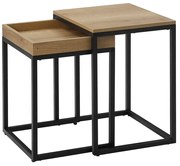 Stoliki boczne TAYLOR dekor dąb zestaw 2 szt., 40x45cm