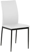 Białe tapicerowane krzesło H2-P52