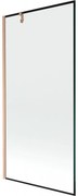 Mexen Next parawan nawannowy 1-skrzydłowy 90 x 150 cm, czarna ramka, miedź szczotkowana - 895-090-000-00-70-65