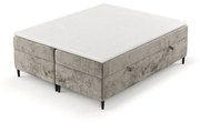 Jasnobrązowe łóżko boxspring ze schowkiem 140x200 cm Araya – Maison de Rêve