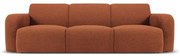 Brązowa sofa z materiału bouclé 235 cm Molino – Micadoni Home