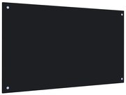 Szklany czarny panel ścienny do kuchni B5-G09