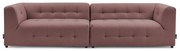 Ciemnoróżowa sofa 324 cm Kleber – Bobochic Paris