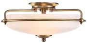 Quoizel QZ-GRIFFIN-F-WS - Lampa sufitowa GRIFFIN 3xE27/60W/230V brązowa