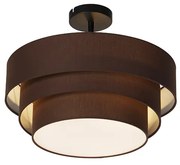 Nowoczesna lampa sufitowa brązowa 45 cm 3-światła - Drum Trio Nowoczesny Oswietlenie wewnetrzne