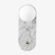 Kinkiet Ścienny Z Marmuru I Szkła Eustace Marmur - Sklum