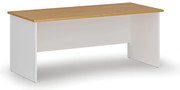 Biurko PRIMO WHITE, 180x80 cm, biały/buk