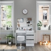 Stół toaletowy biały 90x40x140 sherry