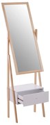 Lustro stojące z drewnianą ramą 45x160 cm Rostok – Premier Housewares
