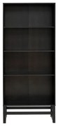 Czarny regal z drewna sosnowego 75x175 cm Jolene – Støraa