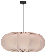 Beżowa lampa wisząca z tekstylnym kloszem ø 52 cm Cafee – Candellux Lighting