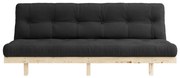 Sofa rozkładana Karup Design Lean Raw Dark Grey