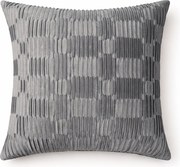 Szara poszewka dekoracyjna Jaspis - ozdobne marszczenie