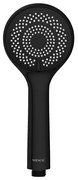 WENKO 24923100 - Słuchawka prysznicowa WATERSAVING SYSTEM 9,5x9,5 cm czarna
