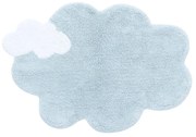 Jasnoniebieski bawełniany dywan dziecięcy tkany ręcznie odpowiedni do prania 70x100 cm Mini Dream – Lorena Canals