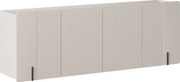 Komoda Malmi 200 cm czterodrzwiowa wisząca - kaszmir / crema bianca / czarny