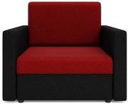 Sofa Jednoosobowa Czerwony + Czarny D3-W87