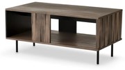 Ława SWING 100x54 orzech/czarna HALMAR
