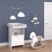 Przewijak dla dziecka biały 60x88x103 leo