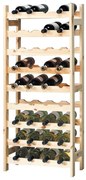 Kesper 69360 Regał na wino 36 butelek sosna, 120 x 51 x 27 cm