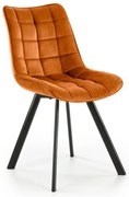 Krzesło tapicerowane K332 VELVET cynamonowe HALMAR