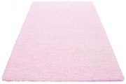 Dywan shaggy jednokolorowy różowy 60 cm x 110 cm