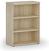Regał biurowy PRIMO WOOD, 800 x 420 x 1087 mm, dąb naturalny