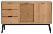 Komoda z litego drewna sosnowego 130x80 cm Natasha – Marckeric