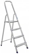 Alumet AM 704 Aluminiowe schodki jednostronne, 3plus 1, 4 stopnie, 81 cm