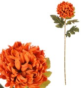 Chryzantema pomarańczowa - sztuczny kwiat cięty,73 cm