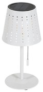 Zewnetrzna Lampa stołowa zewnętrzna biała z LED, 3-stopniowy ściemniacz, ładowanie i zasilanie słoneczne - FerreDesignerski Oswietlenie zewnetrzne