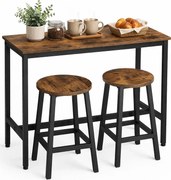 Industrialny stół barowy z 2 stołkami Z5-H40