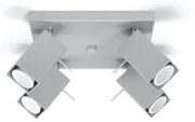 Plafon MERIDA 4 szary SOLLUX  LIGHTING