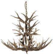 Ideal Lux – Żyrandol na łańcuchu CHALET 12×E14/40W/230V poroże