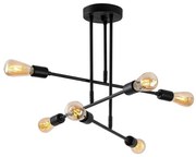 Żyrandol na drążku FLOWER 6xE27/40W/230V