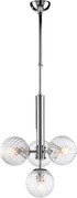 Armonia Lampa wisząca z polerowanego chromowanego żelaza 4 światła 110 Ø32 BL285-4-CR