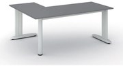 Narożne biurko PRIMO FLEXIBLE, 180x140 cm, grafit