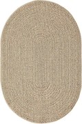 Dywan Kansas Wewnątrz Zewnątrz Styl Juta Odporny Pogodę zwykły - Natura - 140 x 200, Owalny