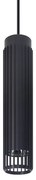 VERTICAL BLACK LAMPA WISZĄCA 1xGU10, czarna jeden klosz, pojedyncza, tuba