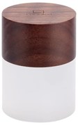 Ciemnobrązowa lampa stołowa ze ściemniaczem i szklanym kloszem (wys. 10,5 cm) Lemelia – Gingko