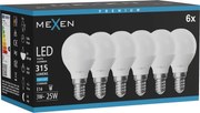 Mexen Nova 6x żarówka LED E14, G45, 3W, Zimna - 6500K, 315 lm - L101-E14-0365-01x06