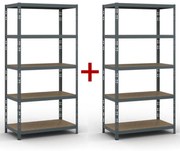 Regał półkowy 1+1 GRATIS, 1790x900x500 mm, nośność 175 kg