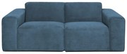 Niebieska sztruksowa sofa 202 cm Sting – Scandic